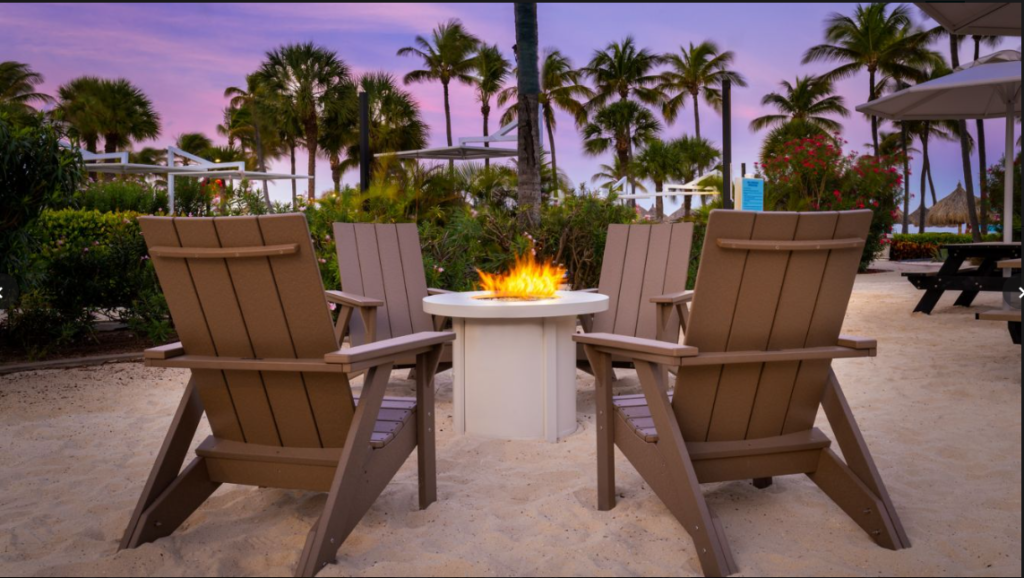 fire pit at Marriott's Aruba Ocean Club