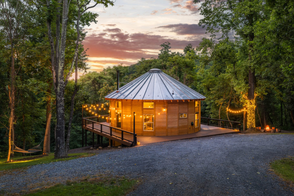 A yurt is one alternative lodging at Shenandoah. Photo c. Yurtofun.com