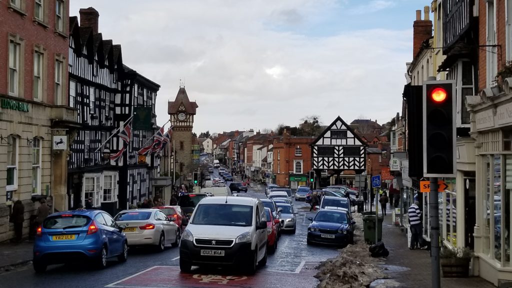 Downtown Ledbury with Market Building.