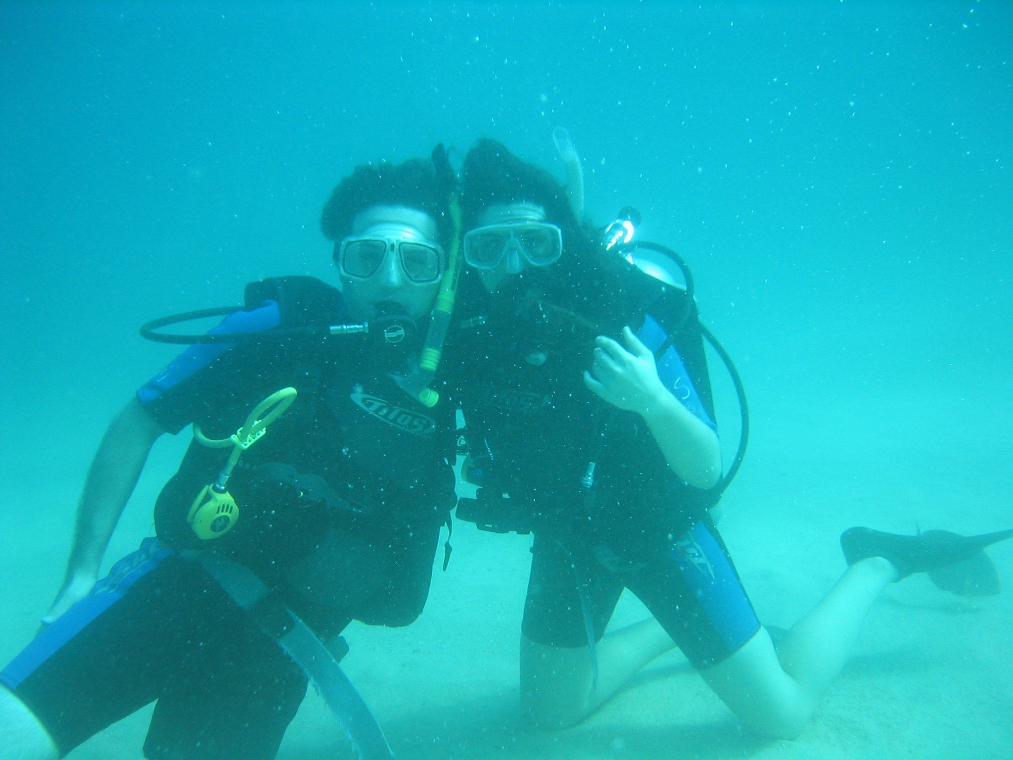 Scuba Diving Sister and Brother