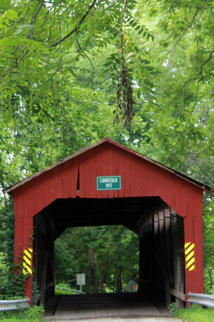 Covered bridge along the Blue Ridge Parkway.