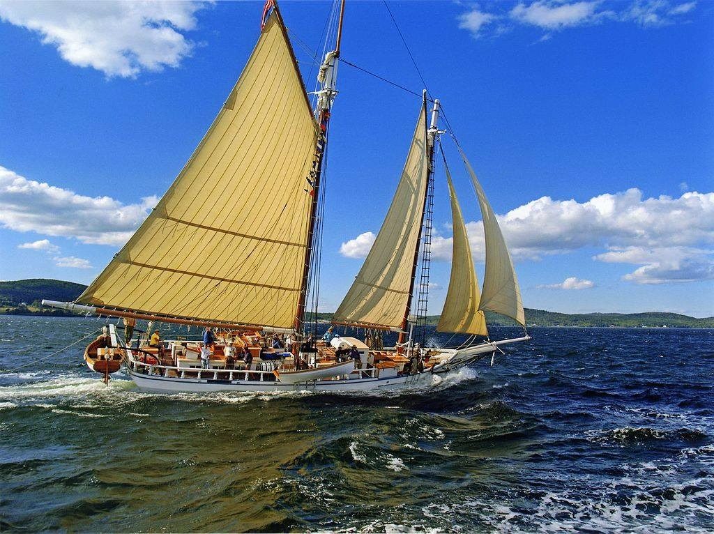 schooner at sea
