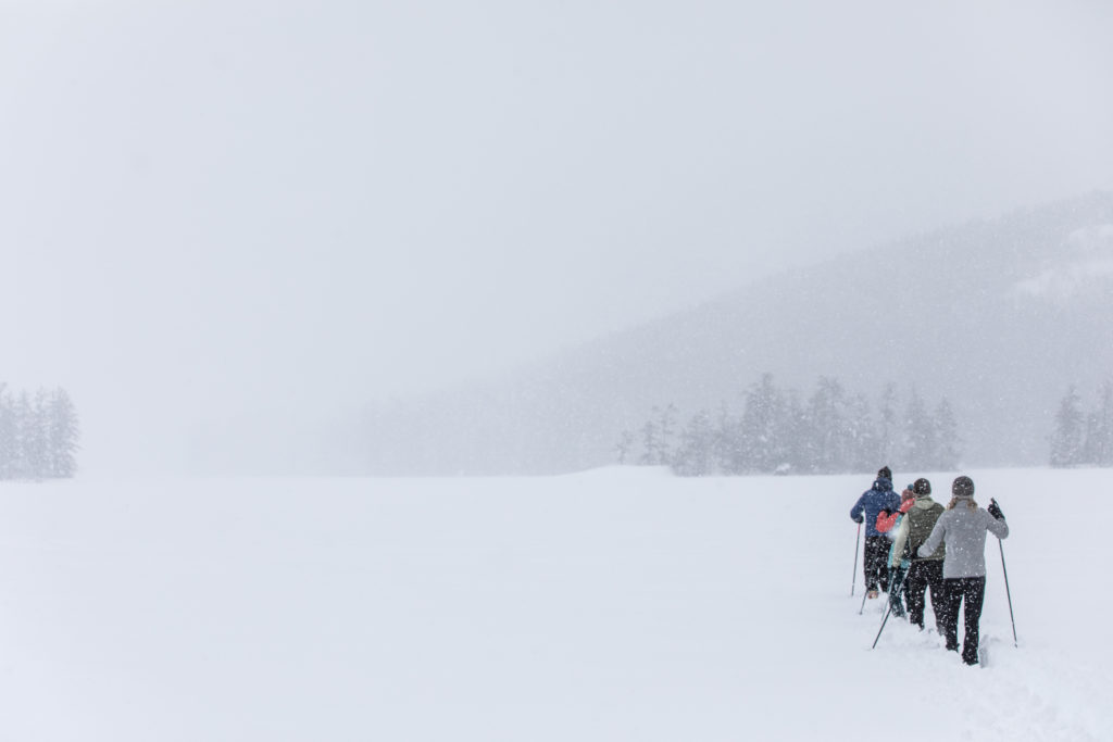 Maine in winter is the ideal place to introduce the whole family to cross country skiing