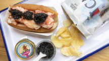 Luke's Lobster Roll with Petrossian Caviar