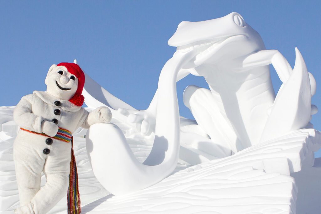 Bonhomme is the mascot of the annual Quebec Winter Festival