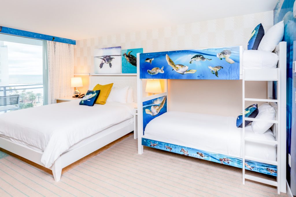 Wyndham Grand themed rooms feature marinelife