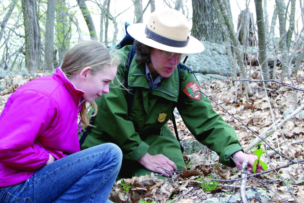 National Park Service rangers man the visitors center at each park in the region to help families get the most of their visit. 