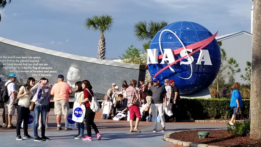 entry to Kennedy Space Center, Florida - where to see a rocket launch