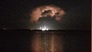 Space X Falcon 9 lifts a Space Dragon to the ISS