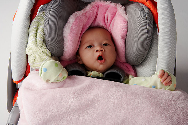 Baby in car seat