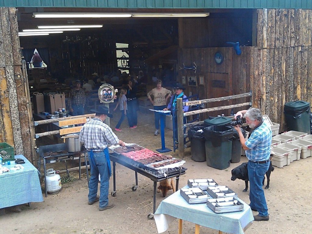 Cookouts at the Bit-o-Wyo Ranch are irrestistable, fun and tasty.