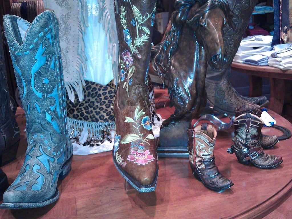 Women's and children's cowboy boots