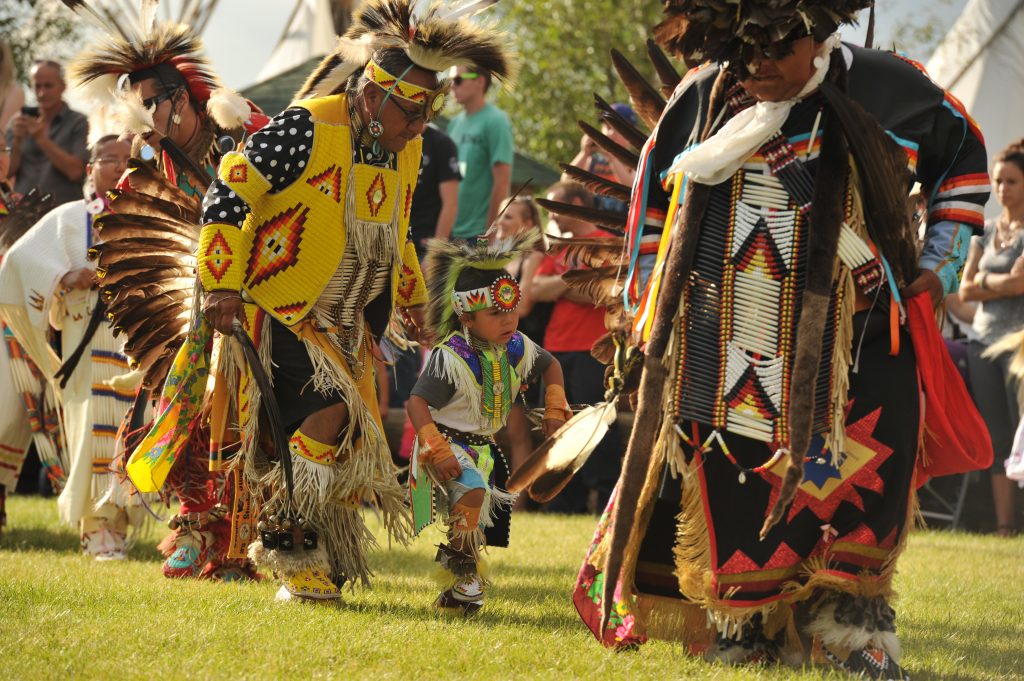 Lots of cultural activities at the Indian Village at Cheyenne Frontier Days.