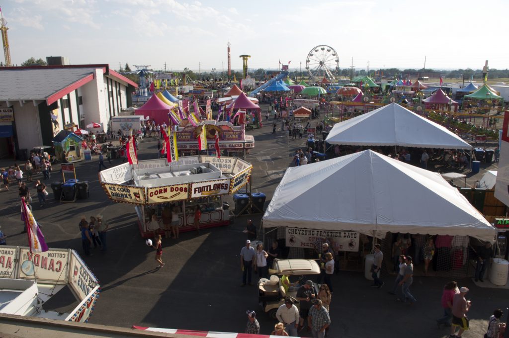 There's a fun midway at the Cheyenne Frontier Days Carnival