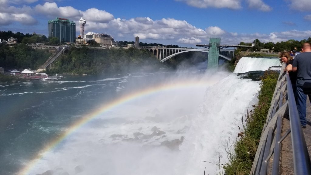 Rainbow over Bridal Veil Falls.