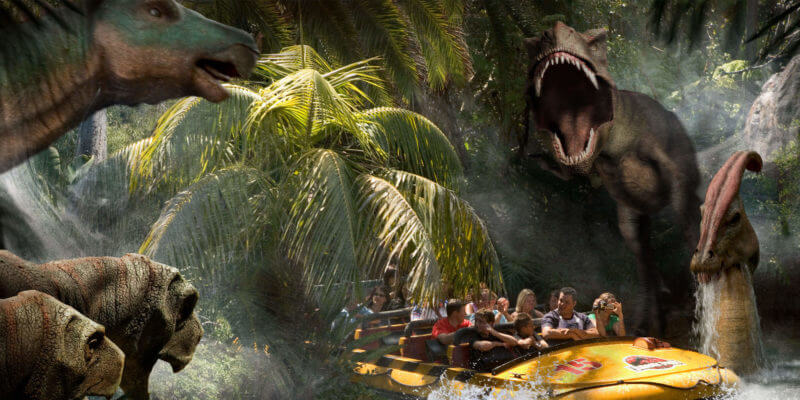 Jurassic Ride at Universal Studios Hollywood
