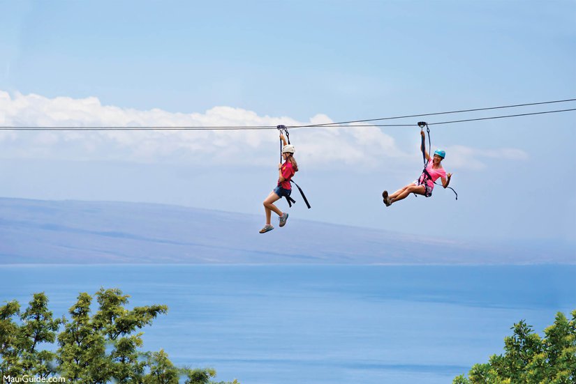 A zipliine adventure in Hawaii.