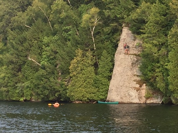 Pulpit Rock on Lake Placid