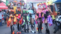 Dominica Carnival women in costumes
