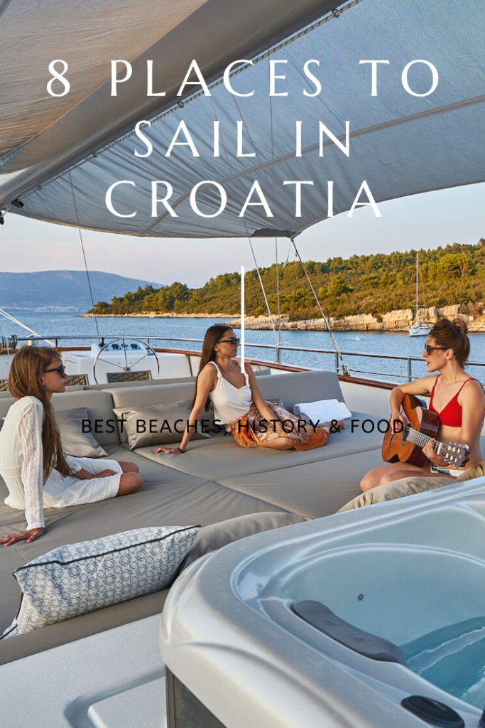 Relxing on the deck of a goolet yacht off shore of Croatia, one of the best places to sail.