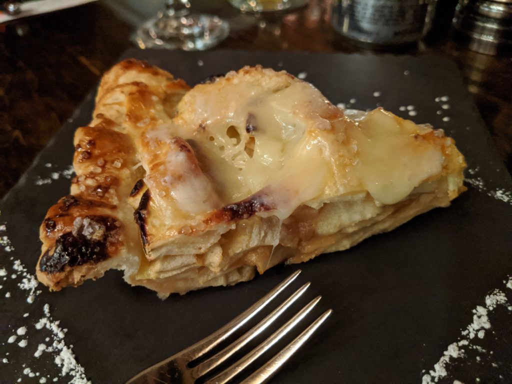 Slice of apple pie at Flannel Restaurant, Stowe, Vermont