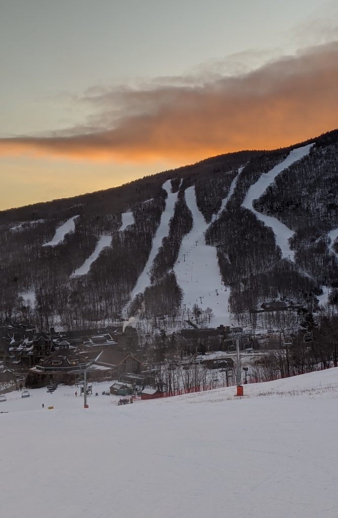 Stowe's famous Front Four Runs on Mount Mansfield.