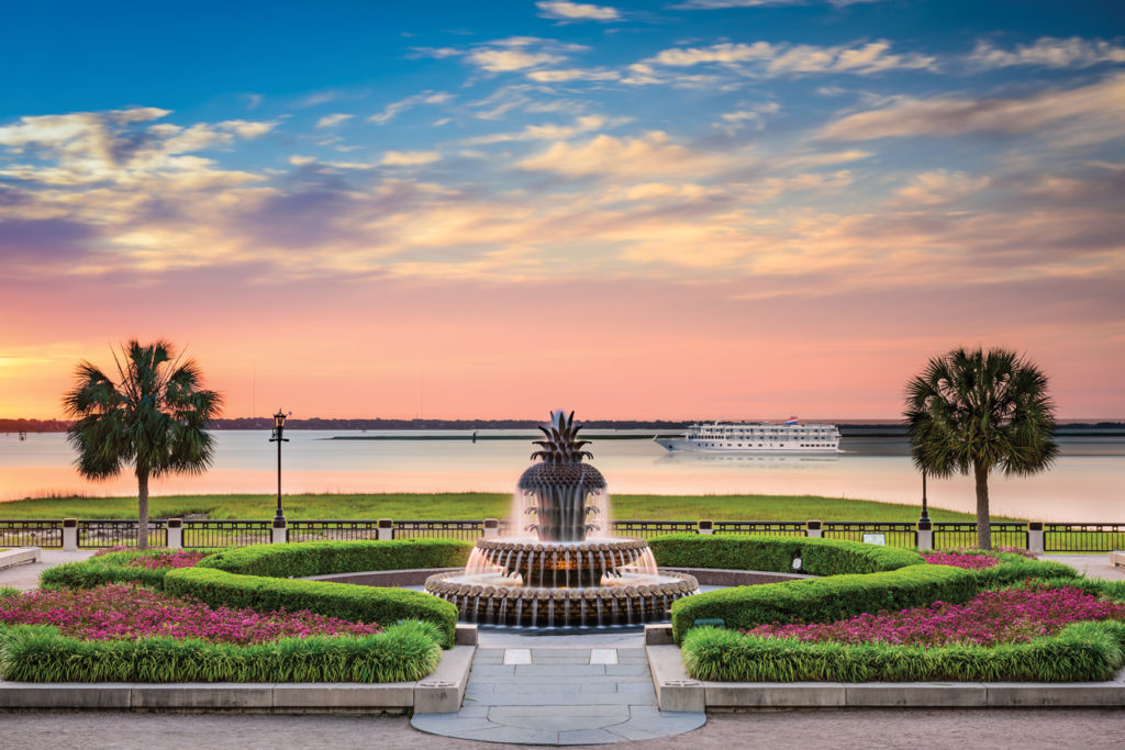 The Independence seen moored near the Charleston waterfront.