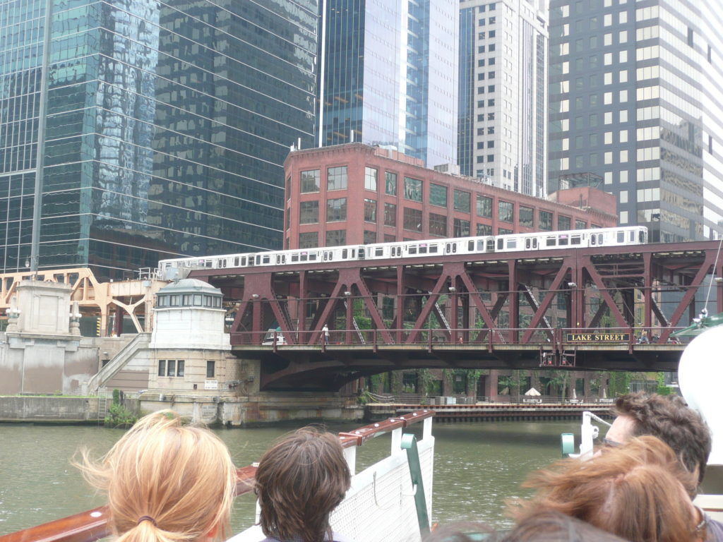 Chicago River and L Train