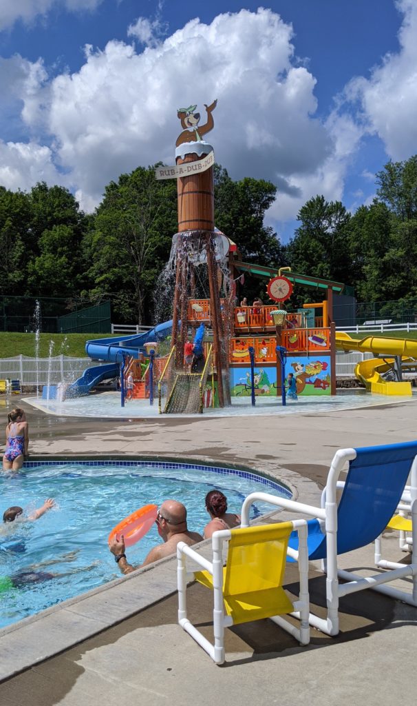 All ages having fun at Yogi Bear's Splash Park at Jellystone Camp-Resort.