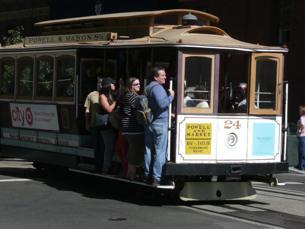 Cable cars in San Francisco