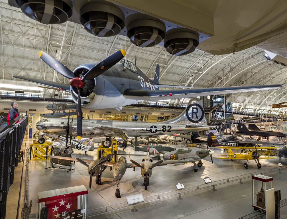 WW2 Aviation display at the Udvar-Hazy Center.