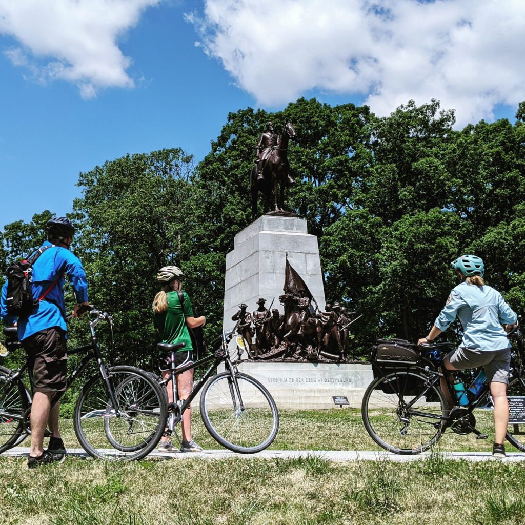 Robert E. Lee statue near Pickett's Charge at Gettysburg.