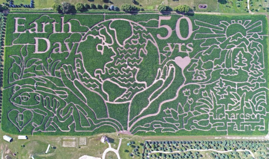 Peter Pan themed corn maze for 2020 at Richardson Farm