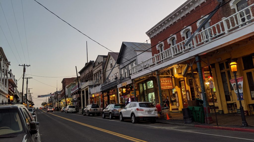 C Street, the main street of Virginia City.