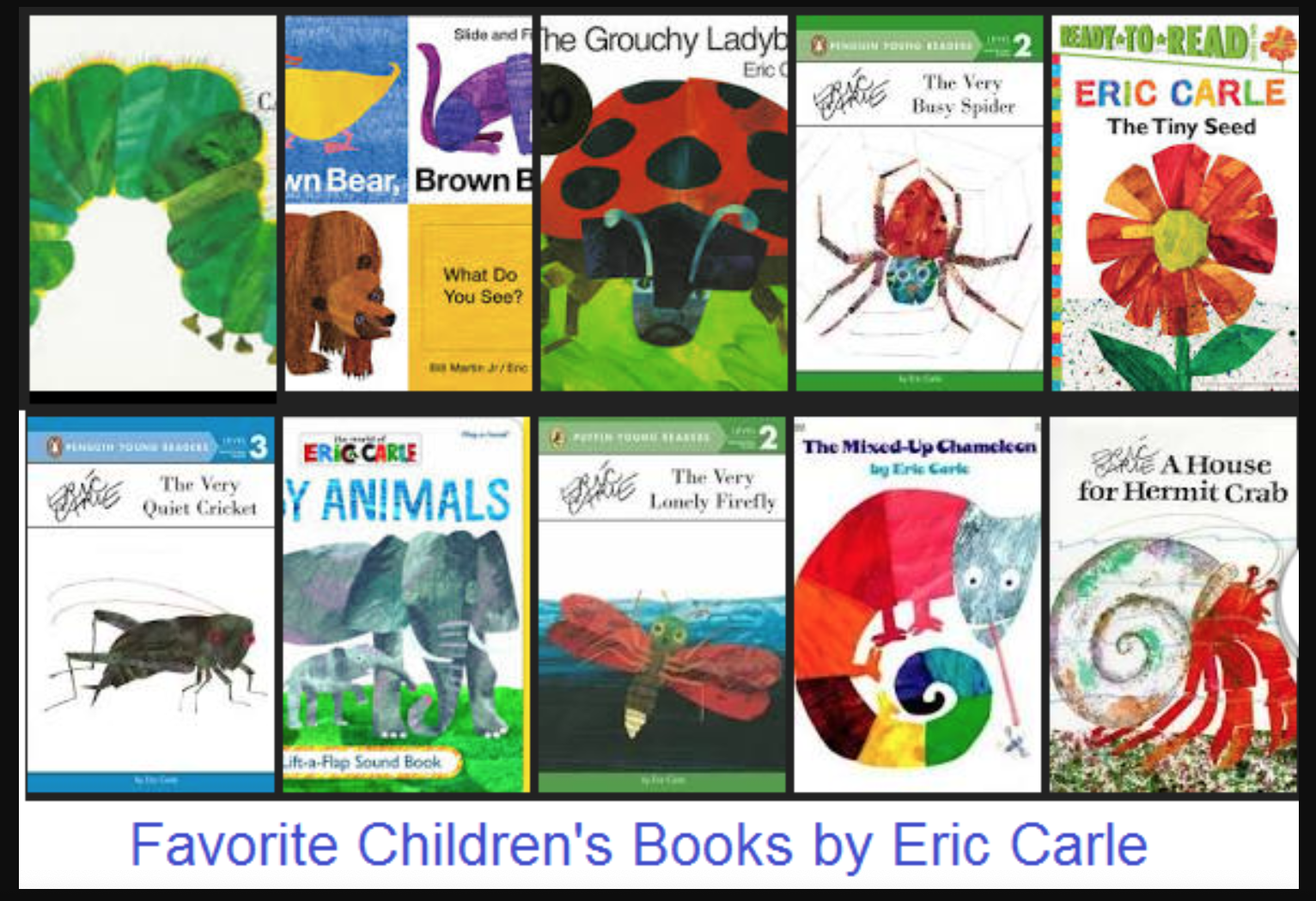 eric carle book covers