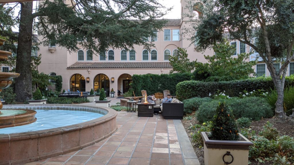 Front of the historic Sonoma Mission Inn in Sonoma, California