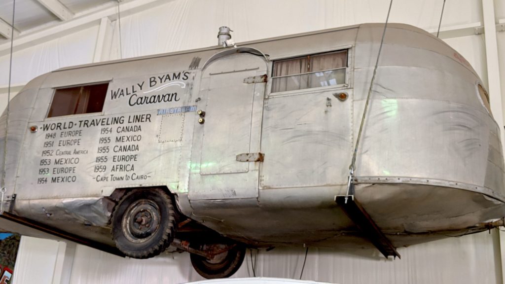 Wally Byam's camping trailer has traveled all around the world since 1948.