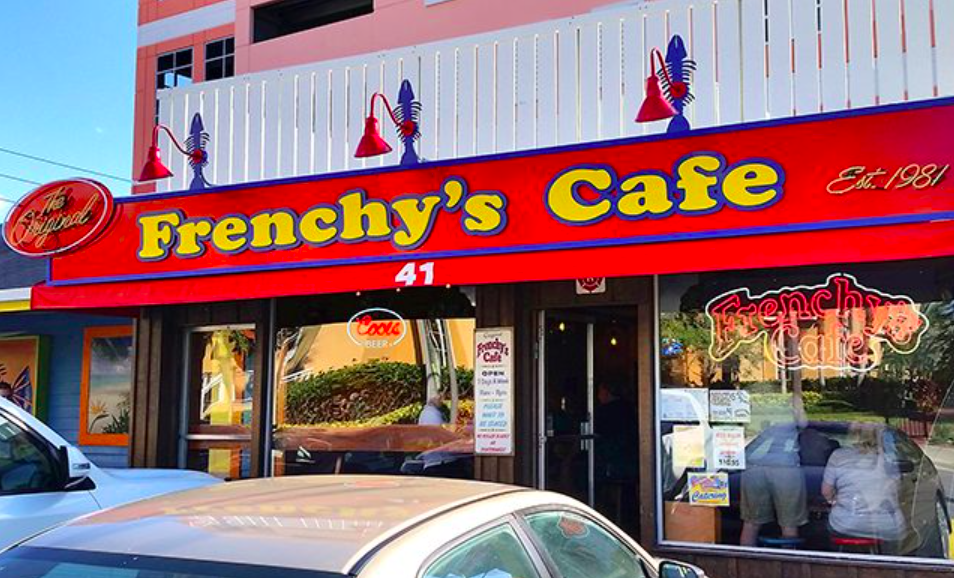 Storefront of Frenchy's Original Cafe dates to 1981.
