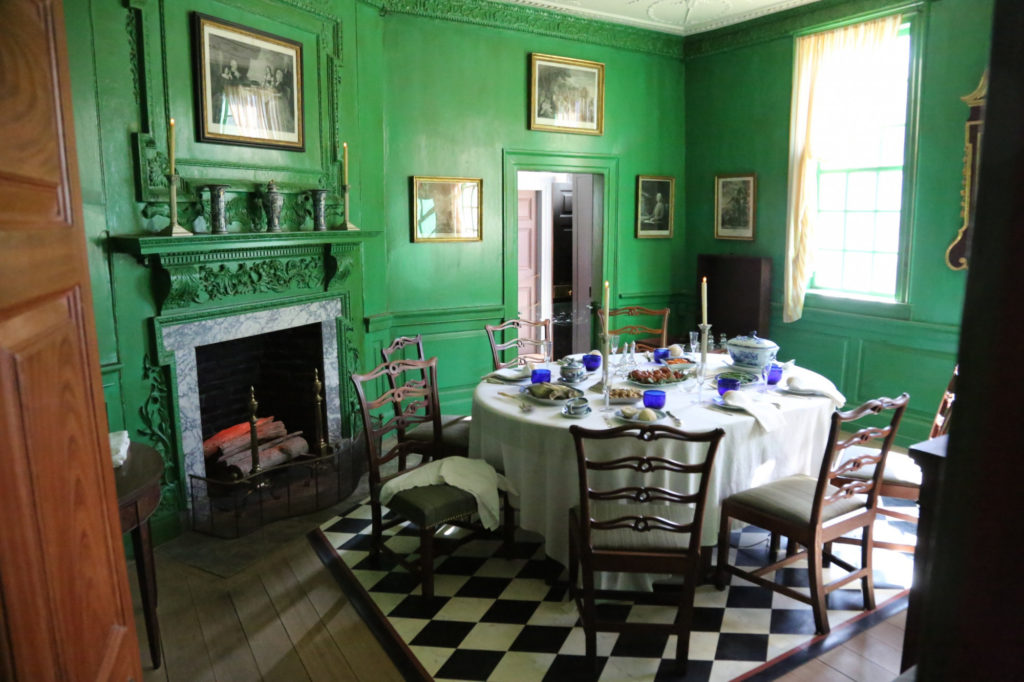 Newly refurbished breakfast room at Mount Vernon. Photo by MVLA.