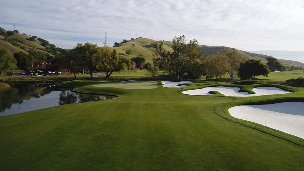 18th hole at CordeValle Resort in California