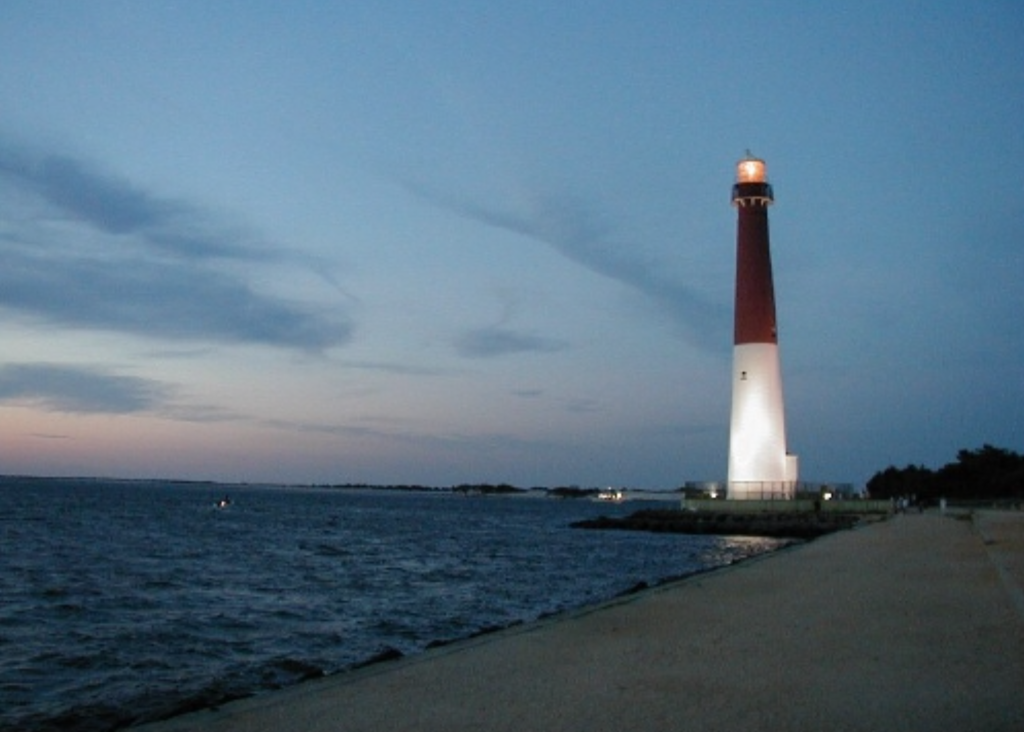 Barnegat Lighthouse off the Jersey Shore at Island Beach State Park