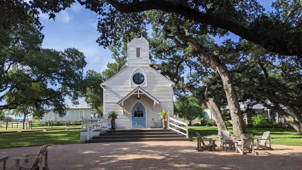 Tiny church in Henkel Sqaure, Round Top, Texas