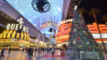 The Freemont Street Christmas tree in downtown Las Vegas. Photo by Bill Hughes/Las Vegas News Bureau