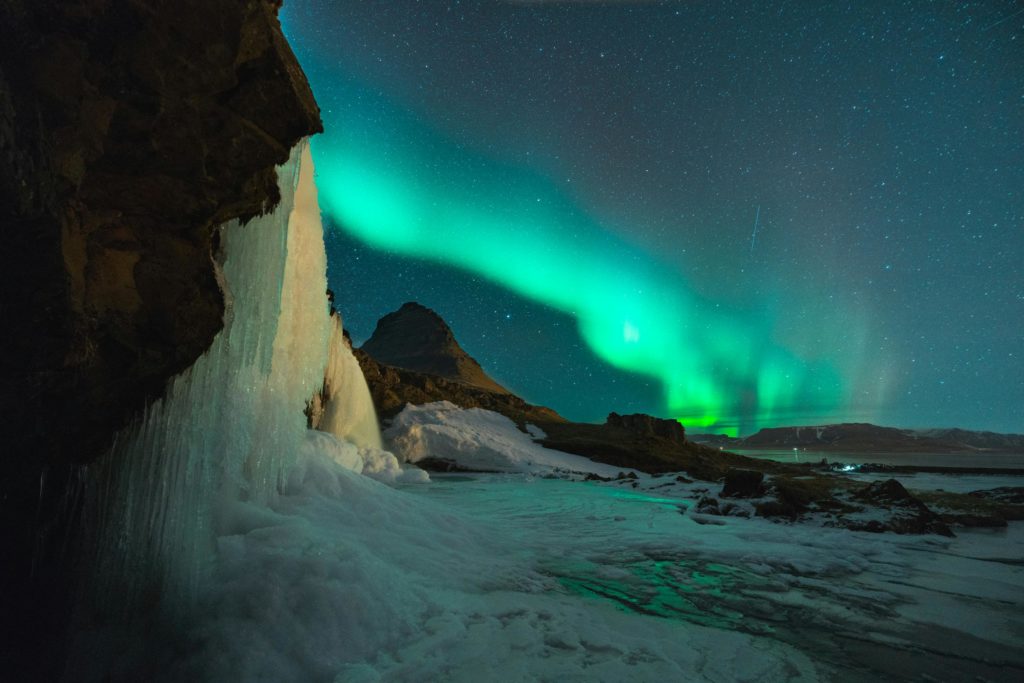 The aurora borealis in Iceland. Photo c. Simon Migaj for pexels.