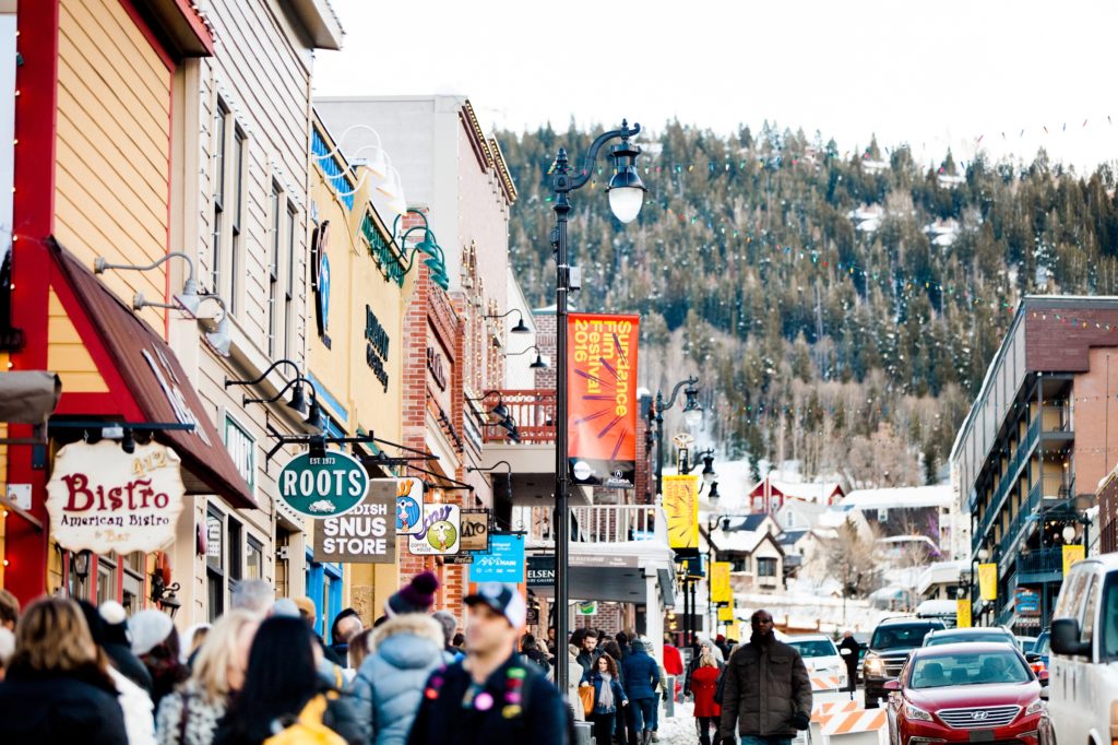 Park City Main Street is Utah draws shoppers and diners who want a break from the cold.