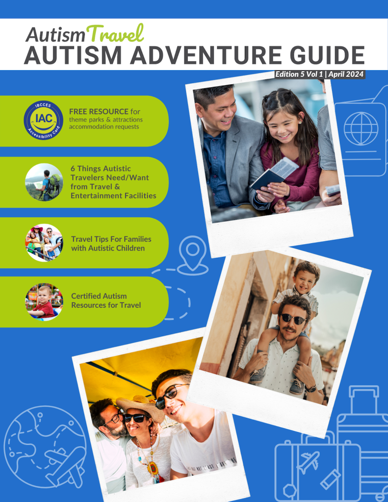 Download your own copy of the Autism Adventure Guide from IBCCES. Cover art c. IBCCES.