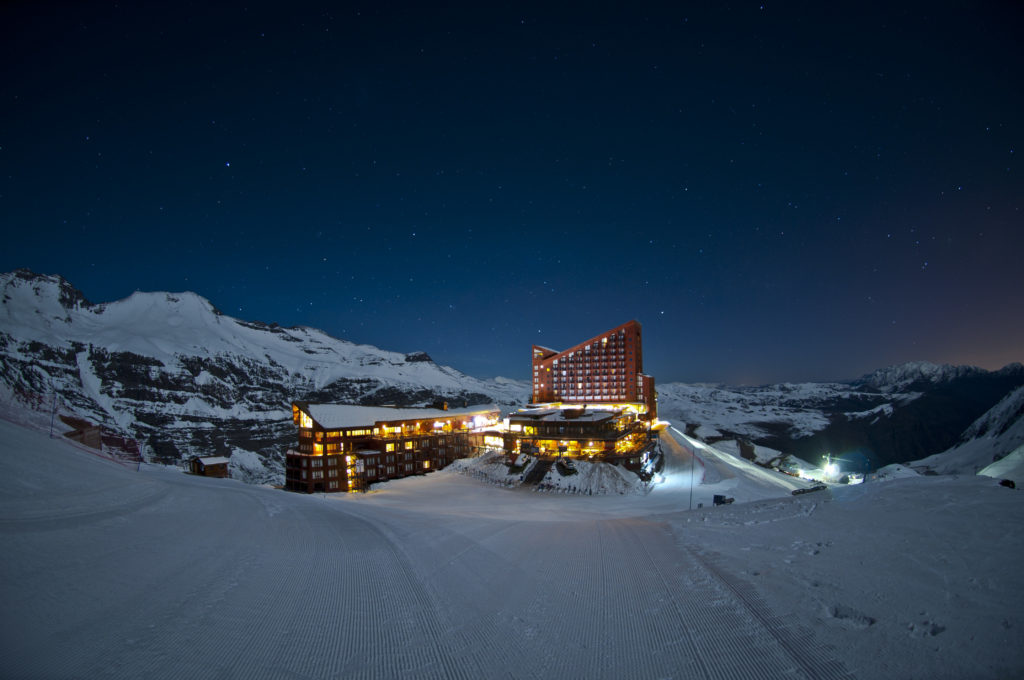 The ski-in ski-out Hotel Valle Nevado in Chile is the most deluxe hotel in the base village. Photo c. Valle Nevado
