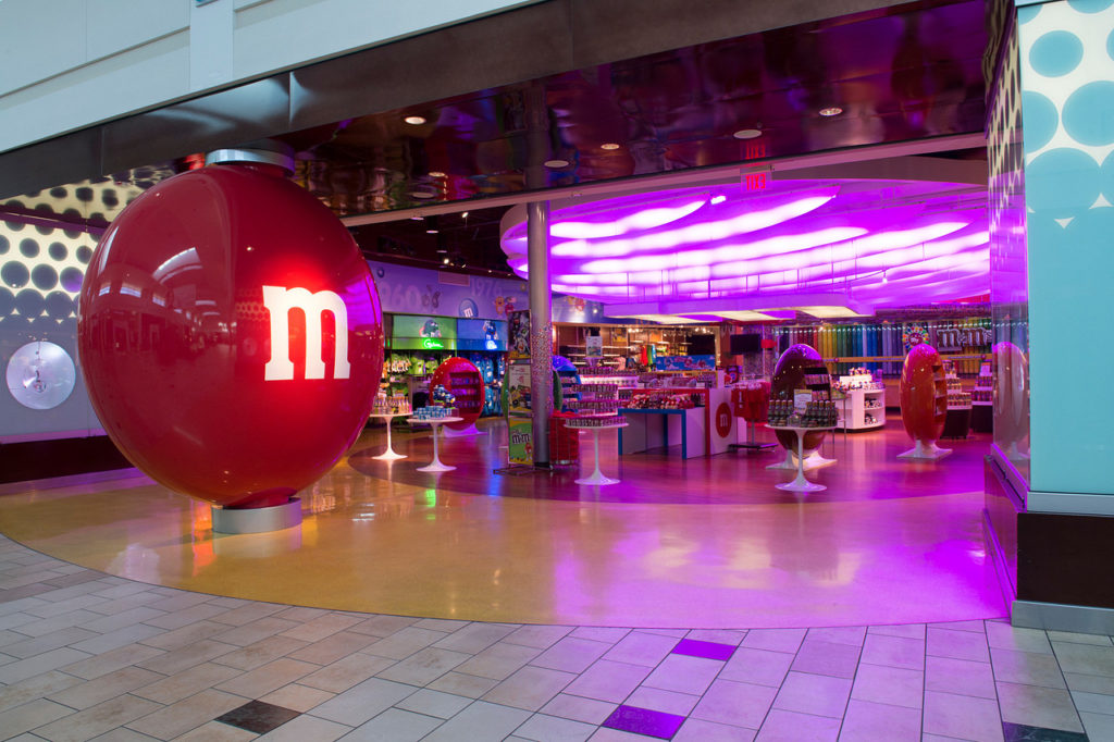 M&M World at the Florida Mall in Orlando.