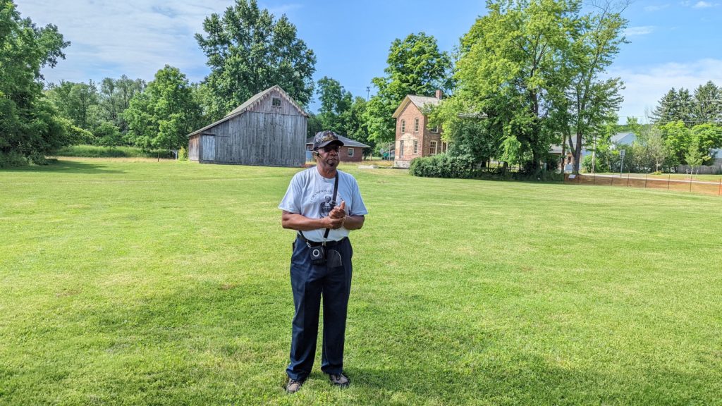 Rev. Paul Gordon Carter guides a tour of the Harriet Tubman home in Auburn, New York.