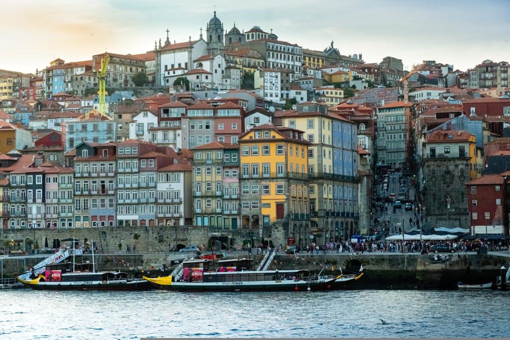 The port of Lisbon in Portugal.